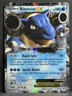 Pokemon Blastoise EX XY Black Star Promos HOLO Card XY30 MP/LP - Image 1