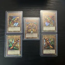 Exodia The Forbidden One Complete 5 Card Quarter Century Rare SET Yugioh TCG NM - Image 1