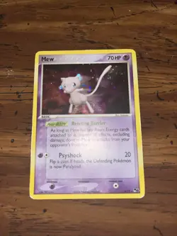 Mew 4/17 Pop Series 4 Pokemon Holo Card Organized Play, LP MP+ Condition - Image 1