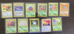 Pokemon Card Jungle Set 1st Edition Bundle Jigglypuff Gloom Pokeball - Image 1