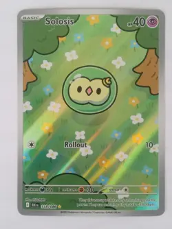 Solosis Black Bolt Full Art Holo Rare English Pokemon TCG Card 118/086 NM - Image 1
