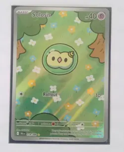 Solosis Black Bolt Full Art Holo Rare English Pokemon TCG Card 118/086 NM - Image 3