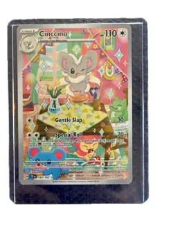 Pokemon TCG Cinccino 183/162 Temporal Forces Holo Card IR Full Art - Image 1