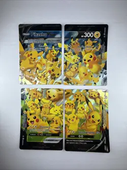 🔥 Pikachu V-Union [Set of 4] SWSH: Sword & Shield Promo Cards Holo NM 🔥 - Image 2