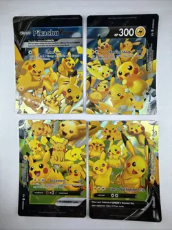 🔥 Pikachu V-Union [Set of 4] SWSH: Sword & Shield Promo Cards Holo NM 🔥 - Image 3