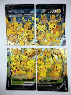 🔥 Pikachu V-Union [Set of 4] SWSH: Sword & Shield Promo Cards Holo NM 🔥 - Image 4