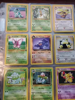 81 Card Lot Collection Binder Base Jungle Neo Ex + 1st Edition Pokemon Card WOTC - Image 1