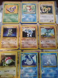 81 Card Lot Collection Binder Base Jungle Neo Ex + 1st Edition Pokemon Card WOTC - Image 4