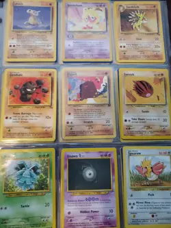 81 Card Lot Collection Binder Base Jungle Neo Ex + 1st Edition Pokemon Card WOTC - Image 5