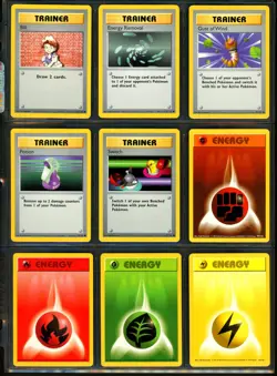 1999 Pokemon BASE SET SHADOWLESS Edition COMPLETE Non Holo COMMON Cards Lot NM - Image 5
