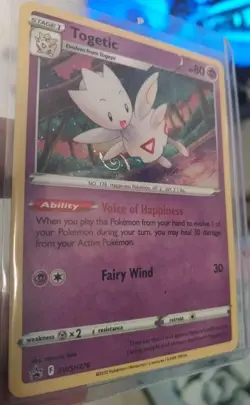Pokemon Togetic HOLO SWSH276 HD SPIRAL SWIRL - Black Star Promo Card - Image 1