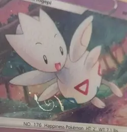 Pokemon Togetic HOLO SWSH276 HD SPIRAL SWIRL - Black Star Promo Card - Image 2