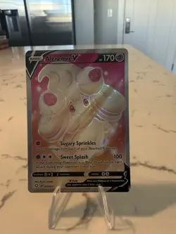 Alcremie V Full Art 064/072 Ultra Rare Shining Fates NM Pokemon TCG Card - Image 1
