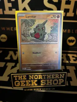 Larvitar Masterball Prismatic Evolutions 047/131 Holo Textured Card Rare - Image 1