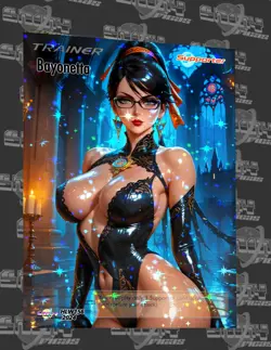Bayonetta-Custom Card Goddess Story Waifu-HLW156-Star Finish-Halloween 2024 - Image 1