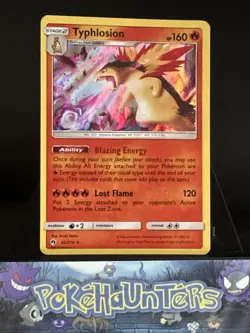 Pokemon Card Typhlosion 42/214 Lost Thunder Holo Rare Near Mint - Image 1