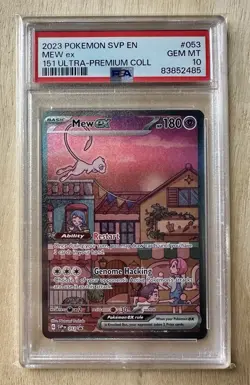 Pokemon TCG UPC 151 Mew ex 053 Sv: Scarlet & Violet Promo Card Holo PSA 10! - Image 1