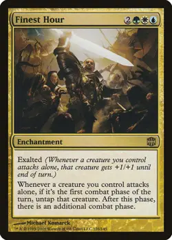 Finest Hour Alara Reborn HEAVILY PLD White Blue Green Rare MAGIC CARD ABUGames - Image 1