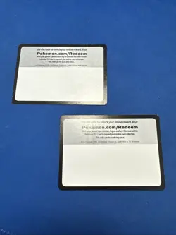 Blank Code Card Error No Code Pokemon TCG Excellent Near Mint Condition 2x - Image 1