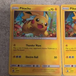 (3) Pokemon Card TCG Pikachu SM76 LOT Cosmos Holo Sun & Moon Black Star Promo NM - Image 2