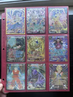Dragon Ball Z Super Tcg Card Lot Secret Rare SCR SPECIAL RARE SPR LOT OF 9 - Image 1