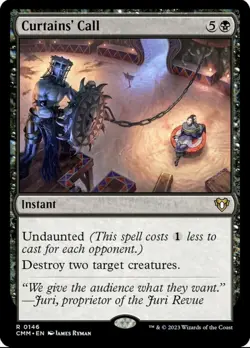 X 1 Curtains' Call NM Commander Masters 146 MTG Magic The Gathering - Image 1