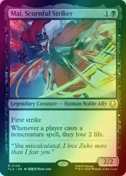 Mai, Scornful Striker - Foil - Avatar: The Last Airbender - TLA R 0109 - Image 1