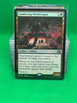 MTG - LUMBERING WORLDWAGON - Aetherdrift (R) Bundle Foil - Image 1