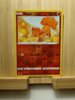 028/264 VULPIX REVERSE HOLO FUSION STRIKE POKEMON CARD - Image 1