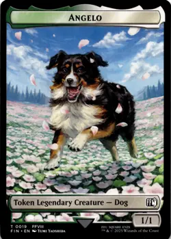 MTG Angelo // Darkstar Double-Sided Token Normal NM FINAL FANTASY Magic 19 // 20 - Image 1