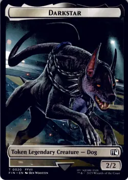 MTG Angelo // Darkstar Double-Sided Token Normal NM FINAL FANTASY Magic 19 // 20 - Image 2