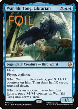 MTG Avatar Wan Shi Tong, Librarian TLA 0078 FOIL Mythic NM - Image 1