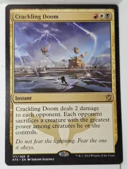 Crackling Doom - Khans of Tarkir - Magic the Gathering MTG Nice! - Image 1