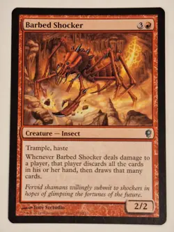 Barbed Shocker - Conspiracy - Magic the Gathering MTG Nice! - Image 1
