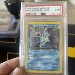 2000 Pokemon Team Rocket - Dark Blastoise Holo #3 - PSA 2- Vintage WOTC - Image 1