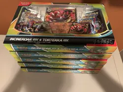 LOT OF 5: Pokemon TCG - Incineroar ex & Torterra ex Special Collection IN HAND - Image 1