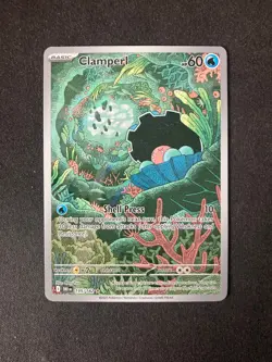 Clamperl 195/182 Destined Rivals DRI EN Pokemon Card Holo Mint Illustration Rare - Image 1