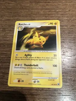 Raichu Non Holo Pokemon Card Diamond & Pearl Majestic Dawn 45/100 NM - Image 1