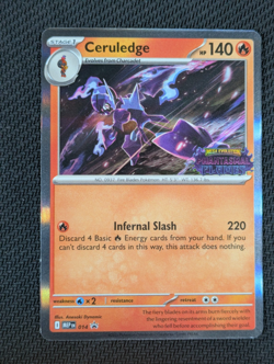 Ceruledge Pokemon Prerelease Promo MEP 014 Phantasmal Flames Stamp - Image 1