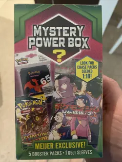 Meijer Exclusive 2023 Pokemon Mystery Power Box Look for 1:10 Chase Booster Pack - Image 1