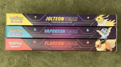 Pokemon Eeveelution Vmax Premium Collection Set of 3 Jolteon Flareon Vaporeon - Image 5