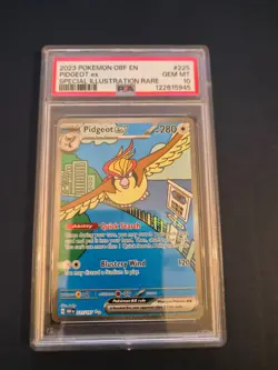 Pokemon 2023 Pidgeot ex 225/197 Full Art SIR Obsidian Flames GEM MINT PSA 10 - Image 1