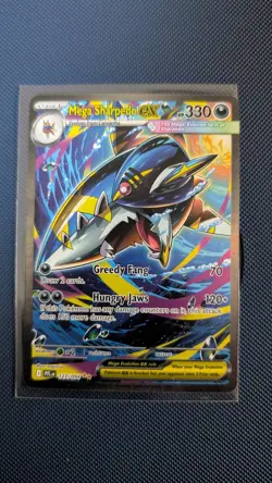 Pokemon Phantasmal Flames ENG Mega Sharpedo EX 127/94 Special Illustration Rare - Image 1