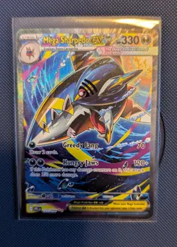 Pokemon Phantasmal Flames ENG Mega Sharpedo EX 127/94 Special Illustration Rare - Image 2