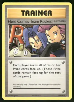 Here Comes Team Rocket! 113/108 Secret Rare Normal NM Pokemon XY - Evolutions - Image 1