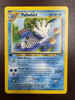 2001 Pokemon Neo Discovery 1st Edition Poliwhirl #44/75 LP+ - Image 1