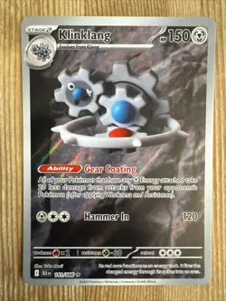 Klinklang 141/086 IR Near Mint English Pokemon TCG Black Bolt Illustration Rare - Image 1