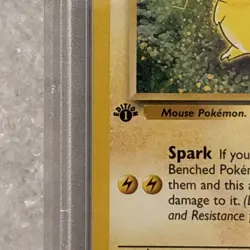 1999 Pokemon Jungle First 1st Edition Pikachu #60 PSA 8 - Image 4
