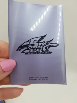 Vintage 1996 Kazuki Takahashi Yu-Gi-Oh Tin and 5o Trading Card Sleeves - Image 3