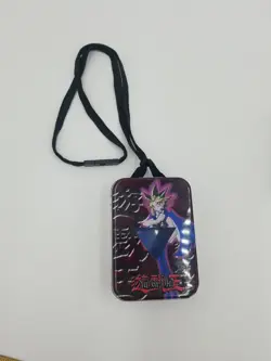 Vintage 1996 Kazuki Takahashi Yu-Gi-Oh Tin and 5o Trading Card Sleeves - Image 5